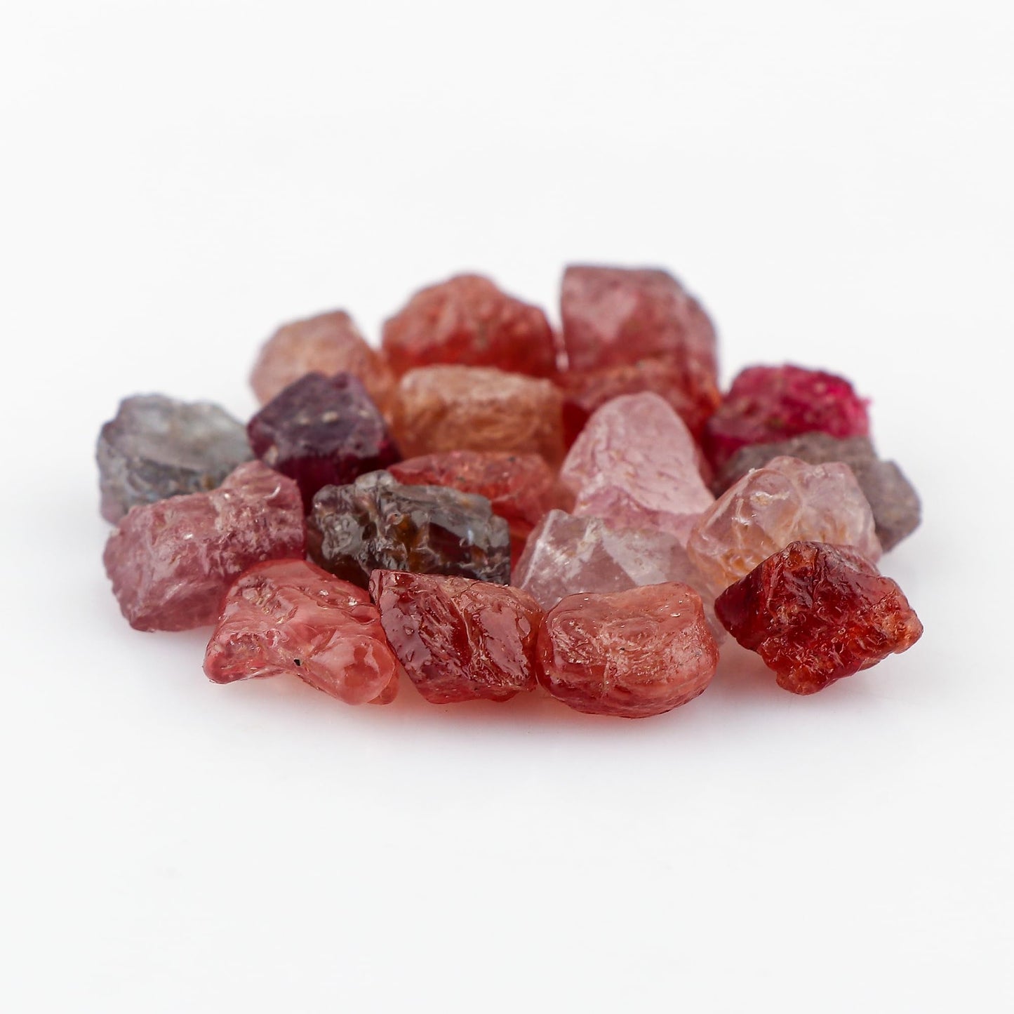 CRYSTALINES 100cts, Wholesale Natural Multi Spinel Gemstone, Untreated Rough Stone, Bulk Loose Supplies-DIY Crafts Jewelry Making, Chakra Healing Crystals, August Birthstone, Gem Collection, 18-20pcs