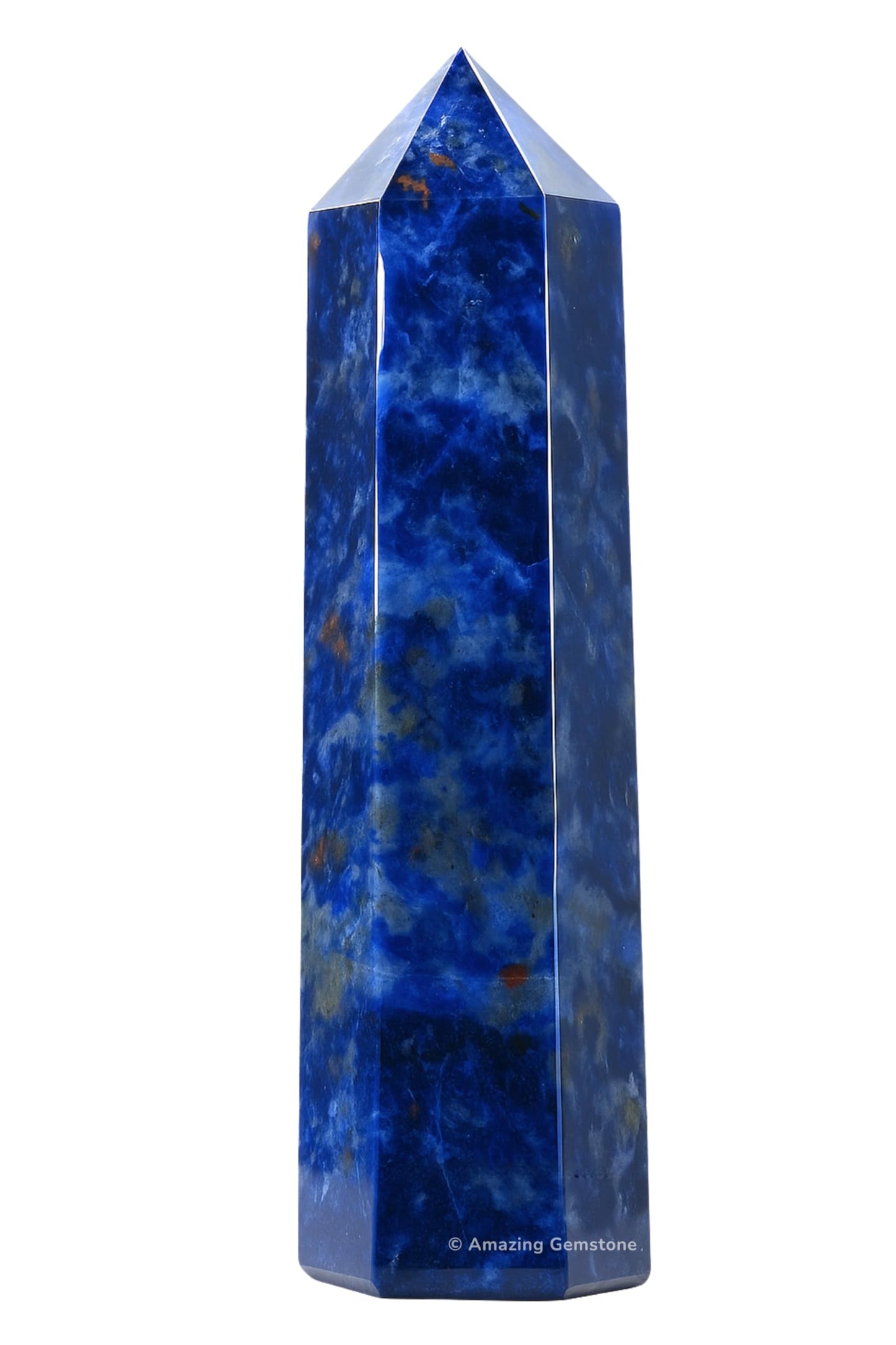 Amazing Gemstone Large Sodalite Crystal Towers ~ Natural Healing Crystal Point Obelisk for Reiki Healing and Crystal Grid (5.5 to 6 INCH)