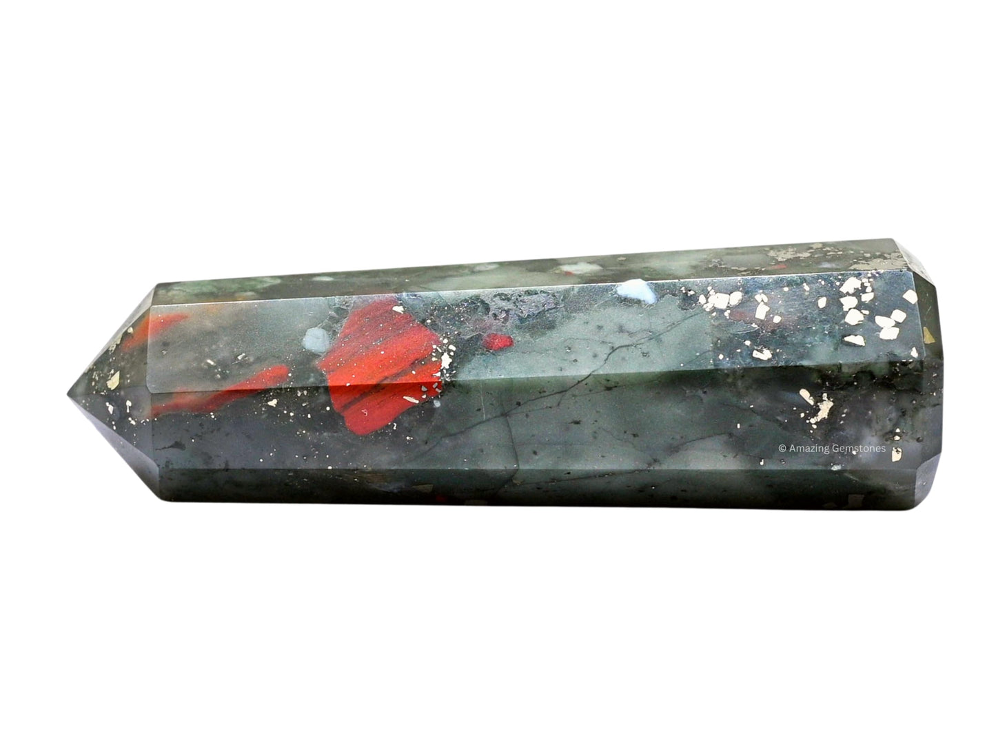 Amazing Gemstone African Bloodstone Crystal Towers ~ Natural Healing Crystal Point Obelisk for Reiki Healing and Crystal Grid (2" to 3" Inch)