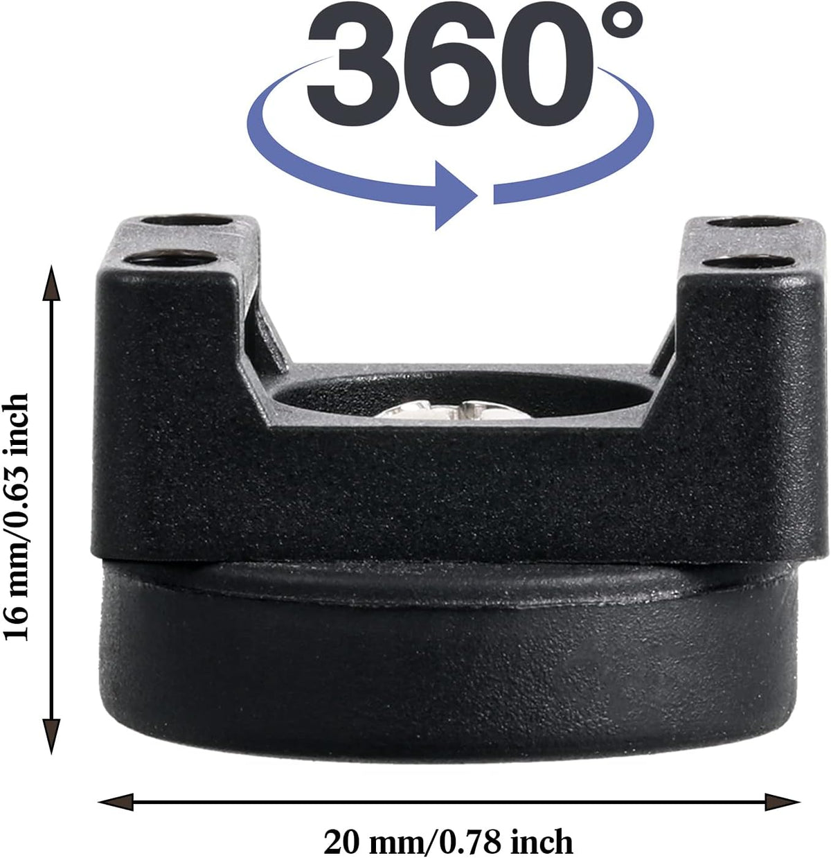 Yookeer Magnetic Zip Tie Mount Base Black Magnetic Cable Clips Wire Holder Multipurpose Cable Ties Management Base