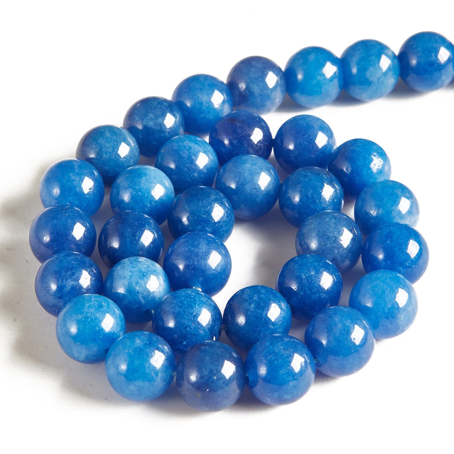 100pcs 10mm Kyanite Beads Natural Gemstone Beads Round Loose Beads for Jewelry Making