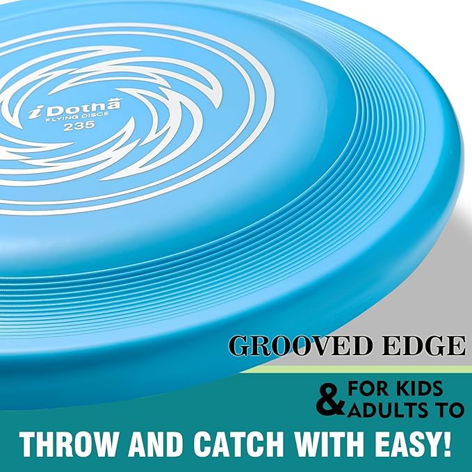 Sports Flying Disc, 2 Pack Compeition Flying Discs, Lightweight Durable Flying Disc Toys for Backyard Beach Lawn Park Outdoor Games, 105 Gram 9.3 Inch & 90 Gram 7.3 Inch.