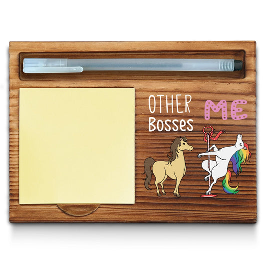 Funny Boss Gifts, Fun, Gag, Humor, Thank You Appreciation Gifts for Boss Office Desk Supplies Accessories Sticky Self-Stick Note Pad Holders WPP59