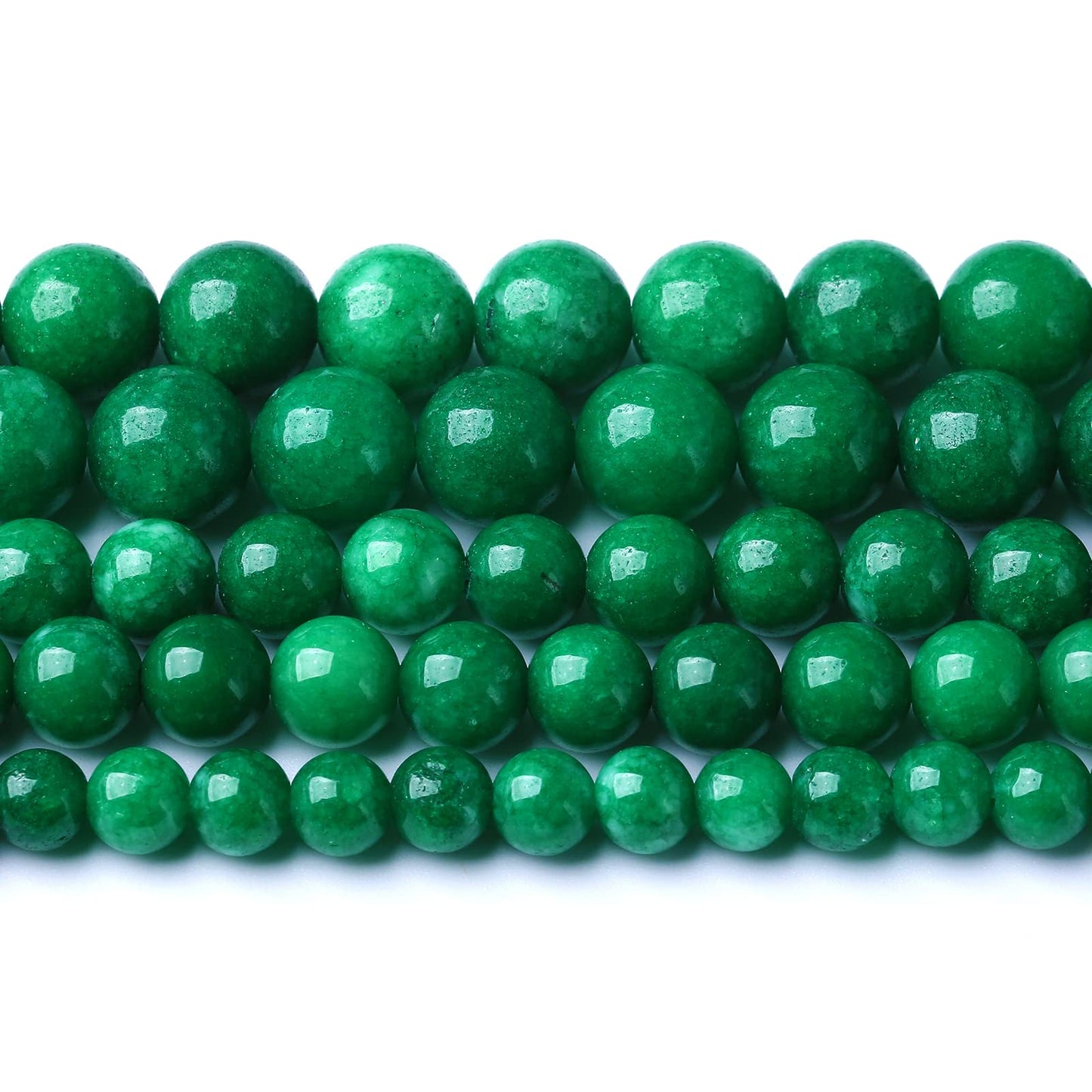 160PCS 4MM Natural Stone Green Cloudy Jade Spacer Loose Beads for Jewelry Making DIY Bracelet Necklace