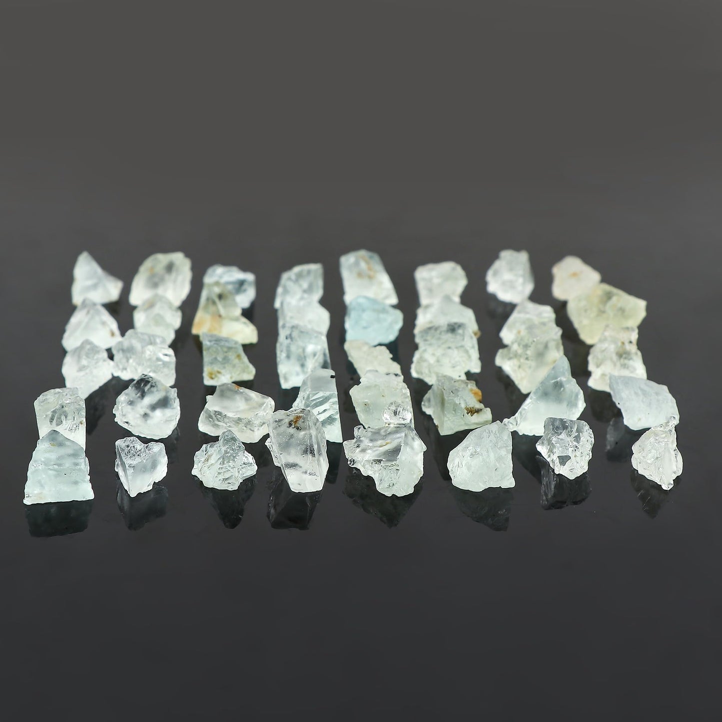 ColouredRocks Aquamarine (200cts) (40-42pcs) (8-16mm) Natural Raw Crystals, Loose Gemstone, Wholesale Rough, Jewelry Making Supply, Chakra Healing Stones, DIY Craft, Gem Collection