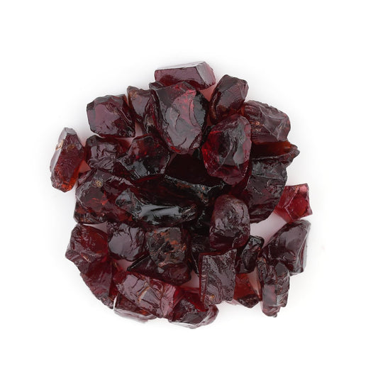 ColouredRocks (100 carats.) RED GARNET, Raw Crystals, Raw Stones, Rough Gemstones, Jewelry Making Supply, Cabbing, Polishing, Cutting, DIY, Crafts (35+ pcs.) (5-8 mm size)