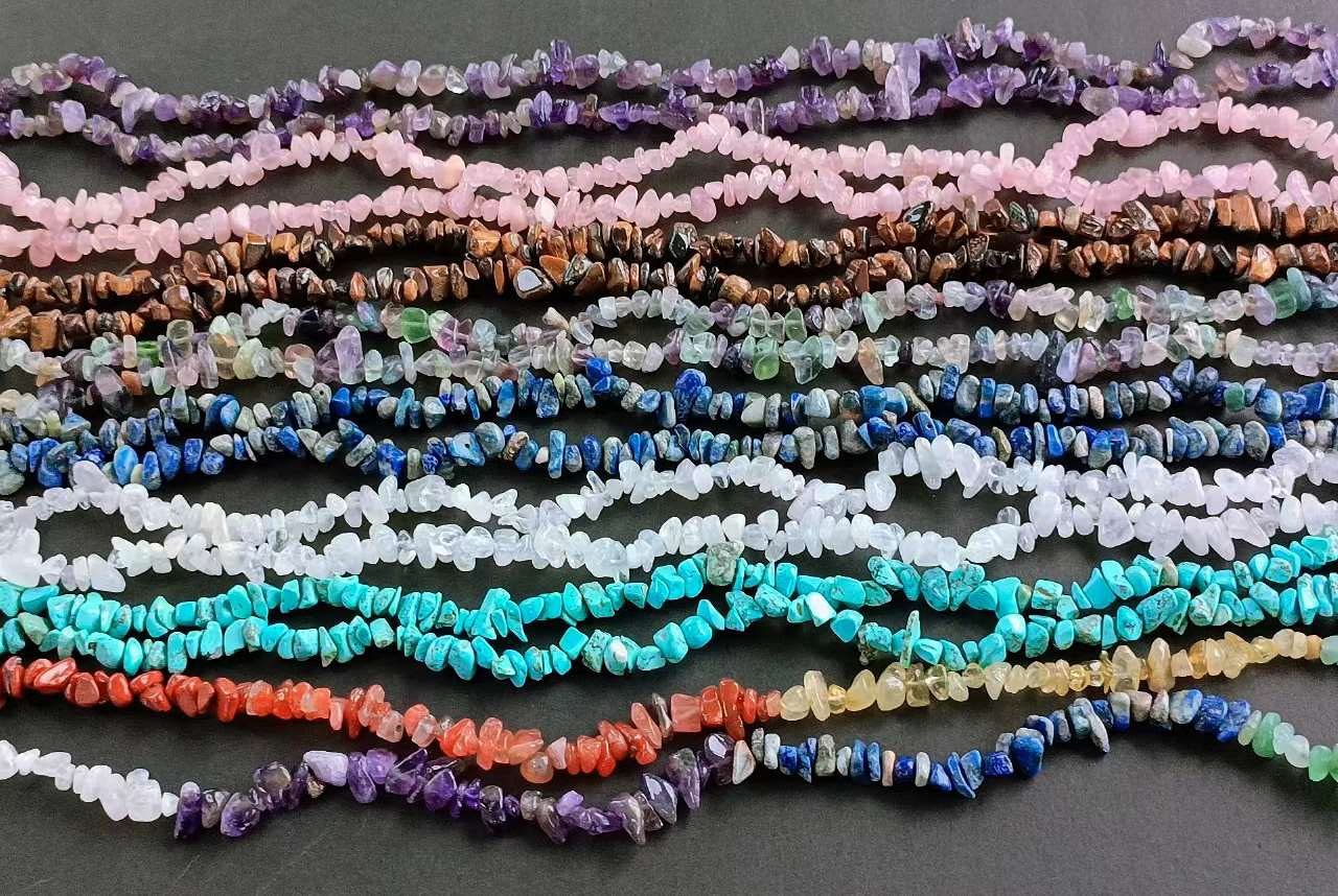 LAIDANLA Blue Turquoise 400pcs Natural Chip Stone Beads 5-8mm Healing Crystal Irregular Gemstones Drilled DIY Loose Rocks Bead Crystal for Bracelet Earrings Necklace Jewelry Making Crafting