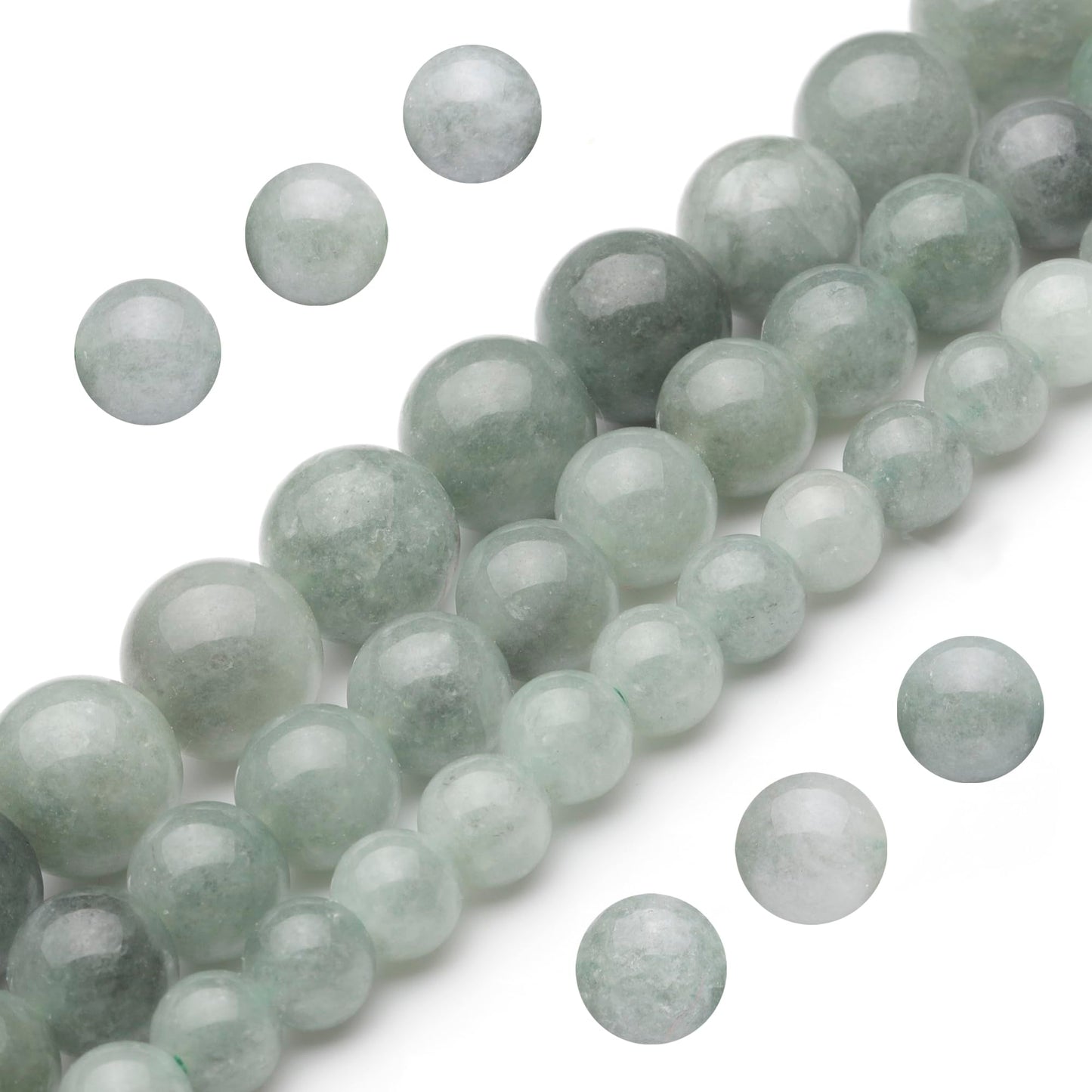 Youngbling Natural Gemstone Beads for Jewelry Making,10mm Dark Burmese Jade Polished Round Smooth Stone,Genuine Real Stone Red Beads for Bracelet Necklace 15 Inch(Dark Burmese Jade,10mm)