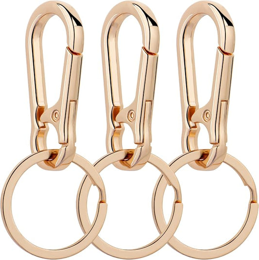 Wikavanli Metal Keychains Keyring Key Chain Ring Clip Holder Organizer for Home Car Keys Key Finder Women Men