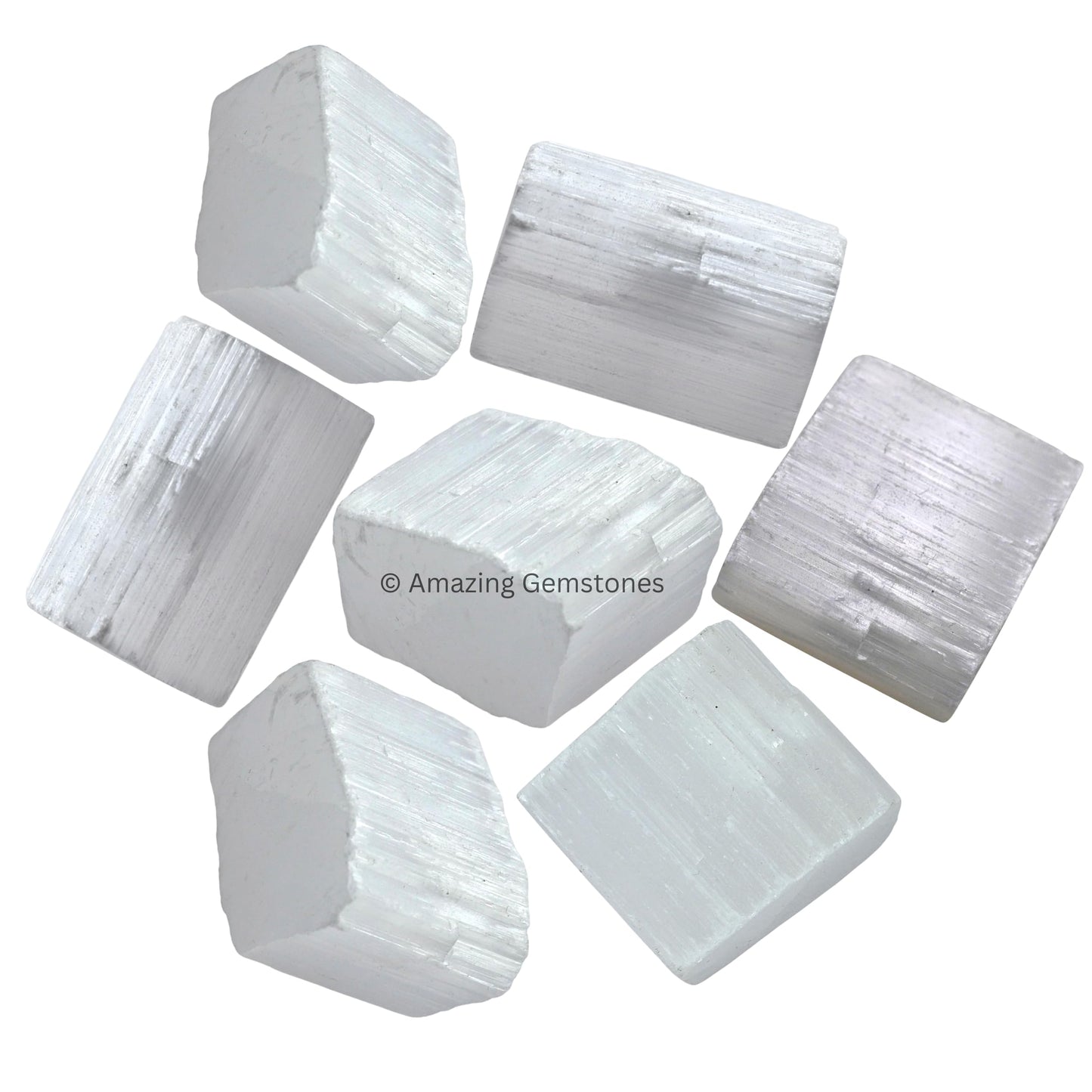 Amazing Gemstone Selenite Crystal Raw Stones for Healing - 1 lb Bulk Selenite Sticks Healing Crystals for Protection, Crystal Grid, Energy Piedra Selenita Original Gift