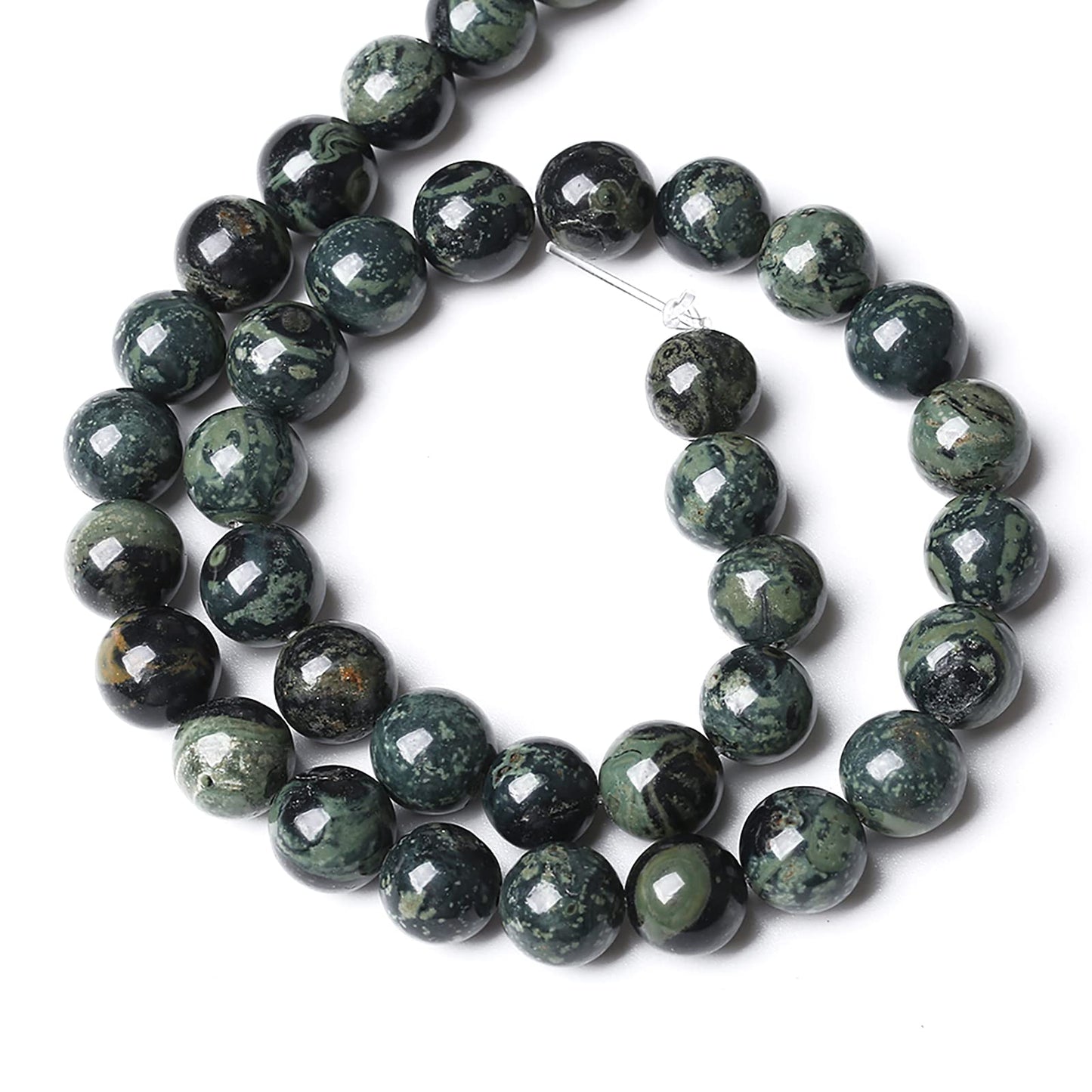 4MM 86PCS Natural Stone Kambaba Jasper Loose Beads for Jewelry Making DIY Bracelet Necklace