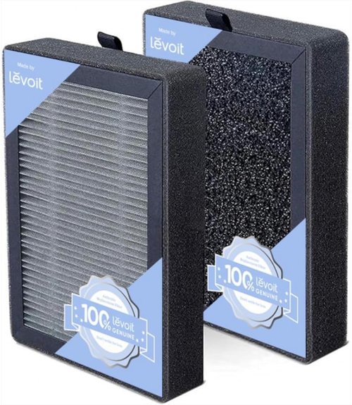 Levoit LV-H128 Air Purifier Filter - 3-Stage Filtration System, Captures Dust & Smoke | 2-Piece Set