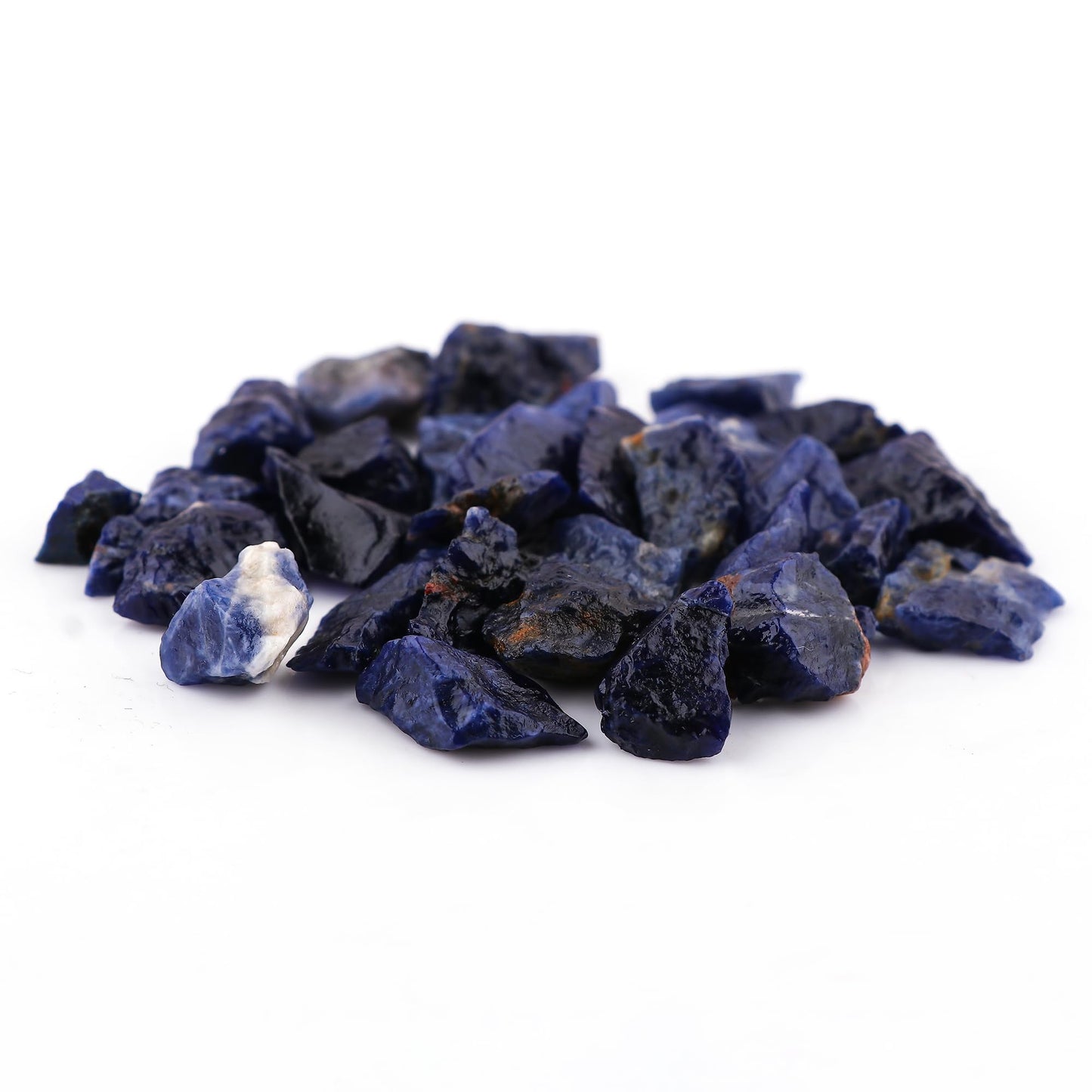 ColouredRocks Sodalite (200cts) (28-32pcs) (14-20mm) Natural Raw Crystals, Loose Gemstone, Wholesale Rough, Jewelry Making Supply, Chakra Healing Stones, DIY Craft, Gem Collection
