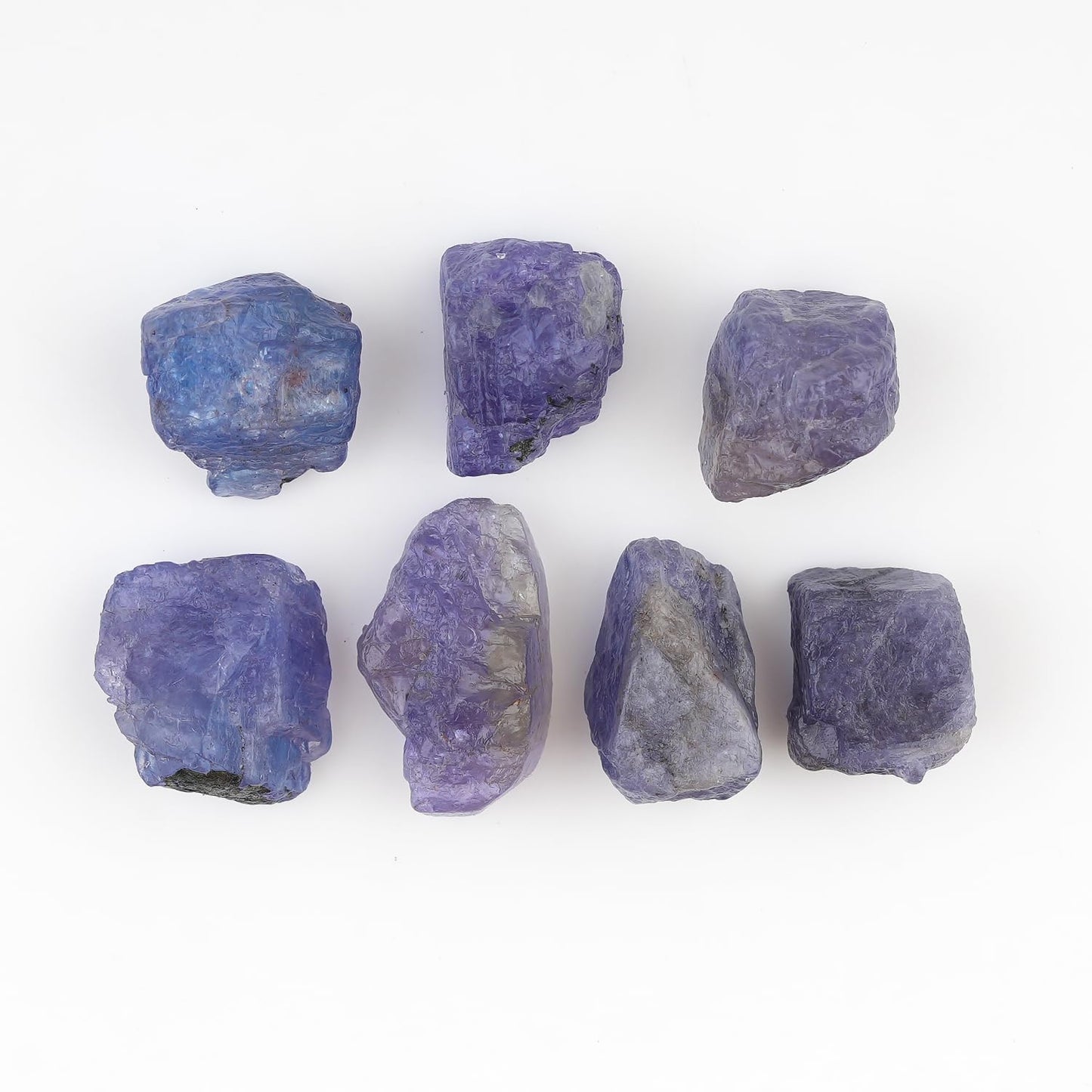 ColouredRocks 50 carats. TANZANITE Crystals, Raw Stones, Rough Gemstones, Jewelry Making Supply, Cabbing, Polishing, Cutting, DIY, Crafts (5-6 pcs.) (10-15 mm.)