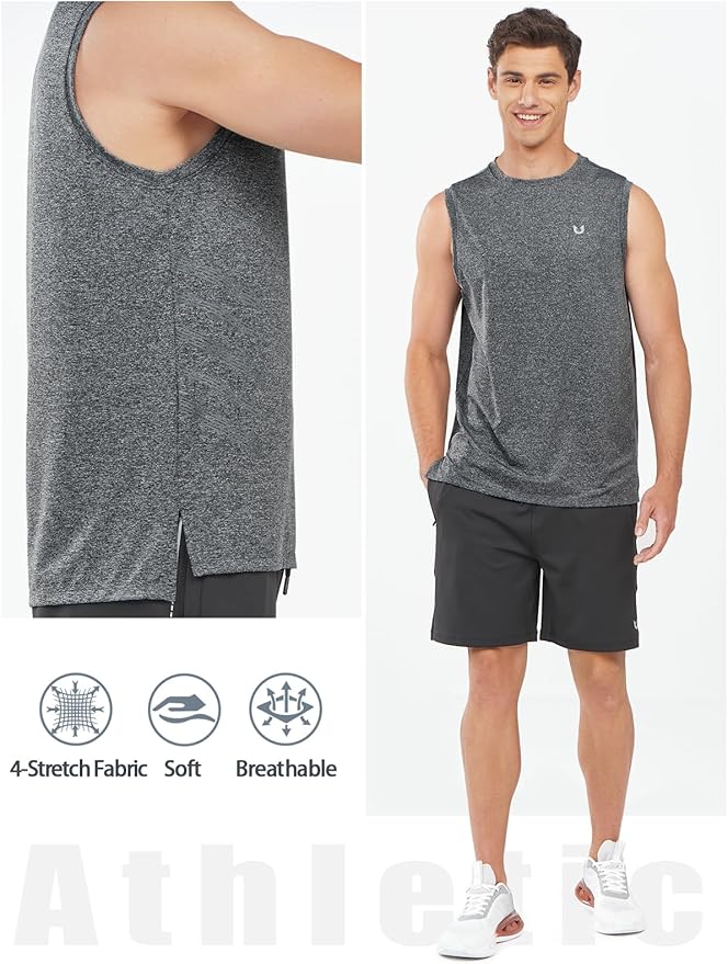NORTHYARD Men's Athletic Workout Tank Top Running Gym Sleeveless Shirts Quick Dry Lightweight Training Sport Muscle Tank