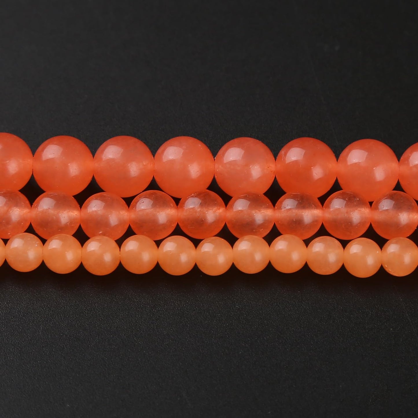 45PCS 8MM Orange Chalcedony Quartz Stone Beads Natural Gemstone Bead Crystal Healing Energy Jewelry Making DIY 15 inches