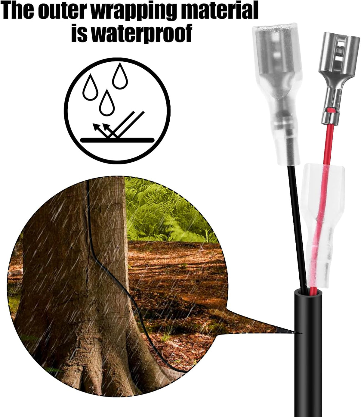 Yoizyfree 4.0x1.7mm 4.0x1.7mm Trail Camera Power Cord, DC External Power Cable Compatible with Tactacam Reveal X, XB