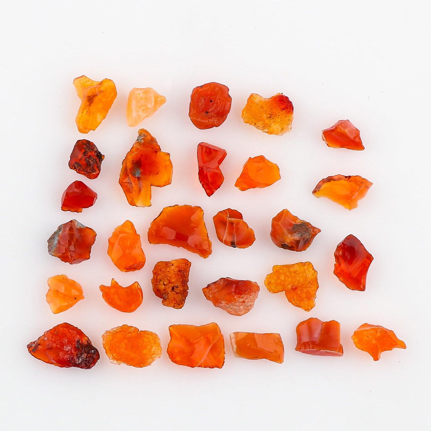 CRYSTALIS Wholesale 50 carats Natural Fire Opal, Loose Gemstone Bulk Rough Jewelry Making Supply, Chakra & Healing Raw Stones, Wire Wrapping, DIY, Gem Collection