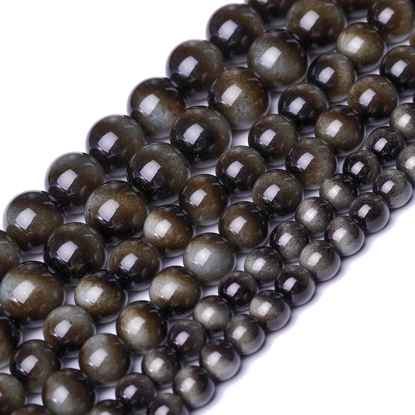 Song Xi 60PCS 6mm Grey Tiger Eye Gemstone Beads for Jewelry Making, Round Smooth Glass Beads for DIY Bracelet Necklace Earring Keychain, Arts and Crafts, for Christmas Wedding Birthday