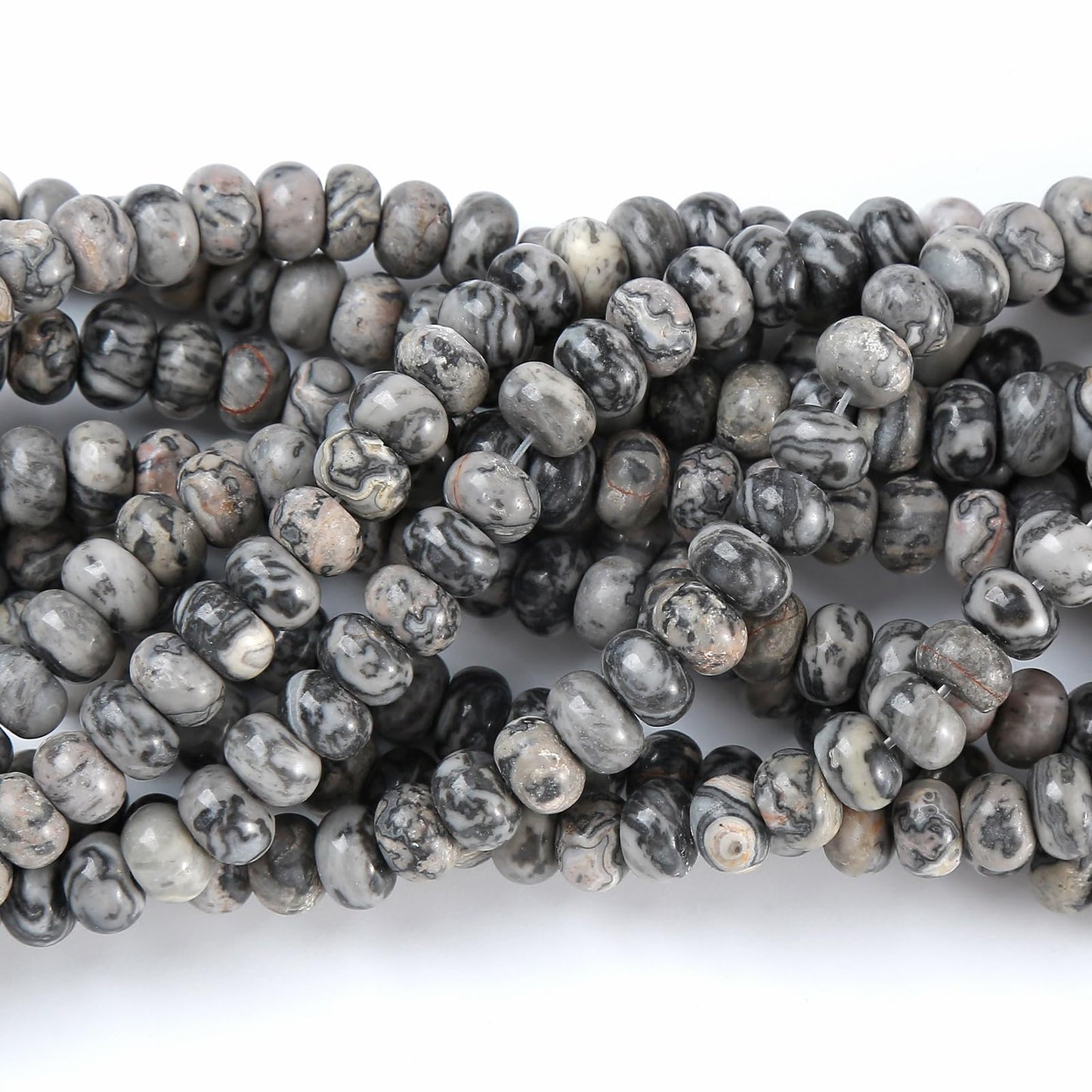 5x8MM 72PCS Map Tube Cylinder Rondelle Abacus Disk Spacer Loose Beads for Jewelry Making