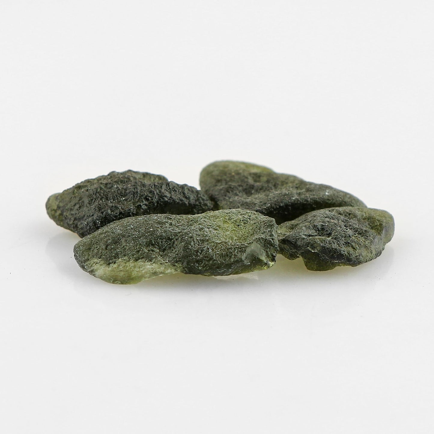 CRYSTALIS (4pcs) (10+gm) Raw Moldavite, High Grade Loose Gemstone Wholesale Bulk Rough Jewelry Making Supply, Chakra Stones, Wire Wrapping, DIY, Gem Collection (15-25mm)