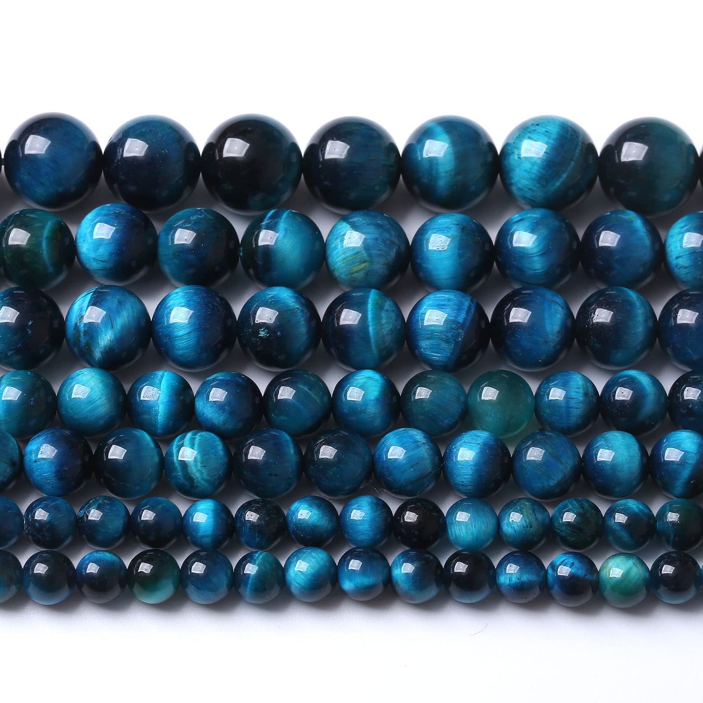 90PCS 4MM AAA Blue Tiger Eye Stone Beads Natural Gemstone Bead Crystal Healing Energy Jewelry Making DIY 15 inches