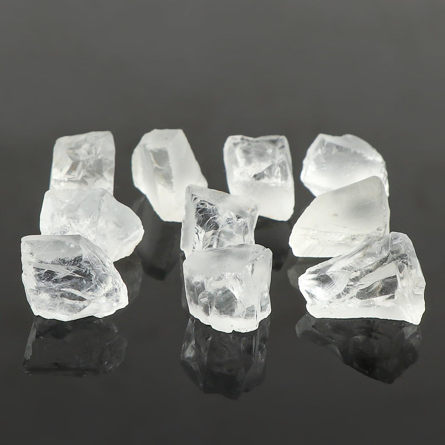CRYSTALINES 5pcs, A Grade Natural Raw White Amethyst Gemstone, Wholesale Rough Stone, Bulk Loose Supplies, DIY-Jewelry Making, Artisan Crafts, February Birthstone, Wire Wrapping, Gem Collection