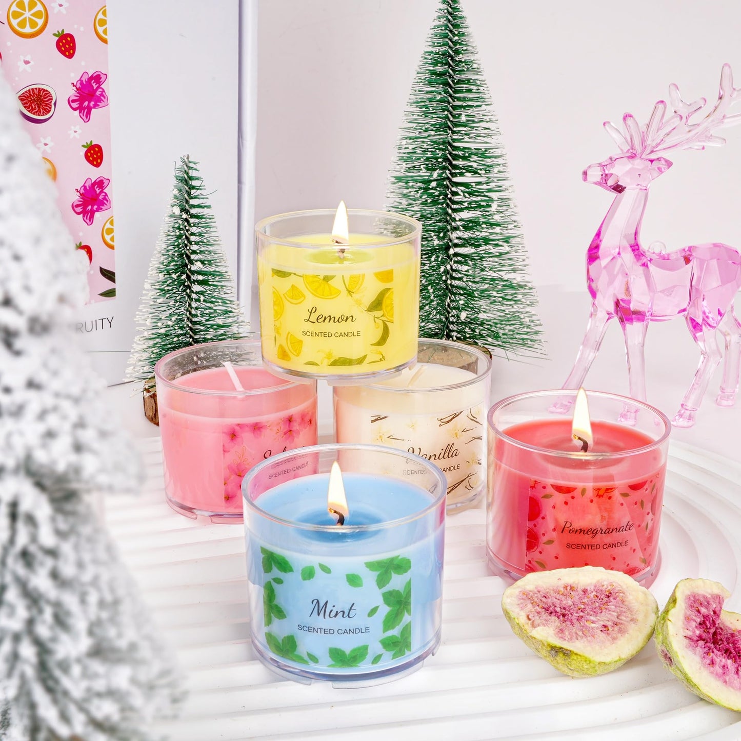 Scented Candles for Home, 12 Pack Candle Set for Women, Small Soy Candles Bulk, Mothers Day Gifts from Daughter - Mini Candle Gift Set for Bridesmaid Anniversary Birthday Valentines Christmas
