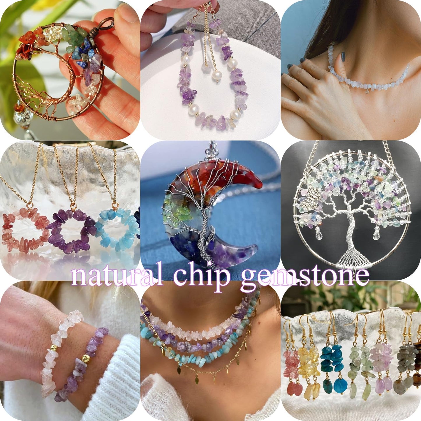400pcs Natural Chip Stone Beads for Jewelry Making Green Aventurine 5-8mm Irregular Gemstones Healing Crystal Loose Rocks Bead Hole Drilled for Ring Earrings Necklace Bracelet Making DIY Art Crafts