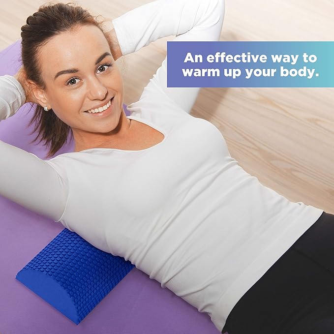Bean Products High-Density EVA Foam Rollers | Deep Tissue Massager | Myofascial Release Textured Bumps | 12??Half Roller | Made in The USA