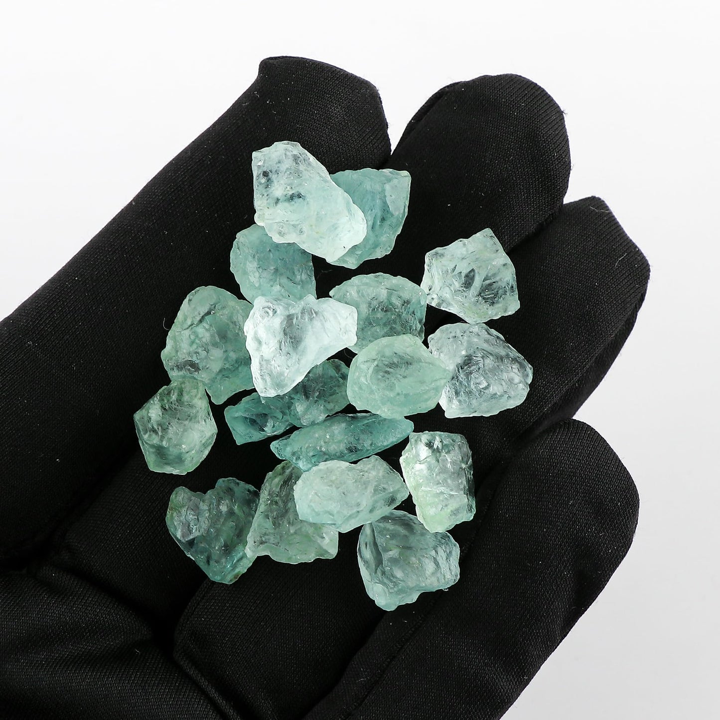 CRYSTALIS Wholesale 100 carats Natural Sea Aquamarine, Loose Gemstone Bulk Rough Jewelry Making Supply, Chakra & Healing Raw Stones, Wire Wrapping, DIY, Gem Collection