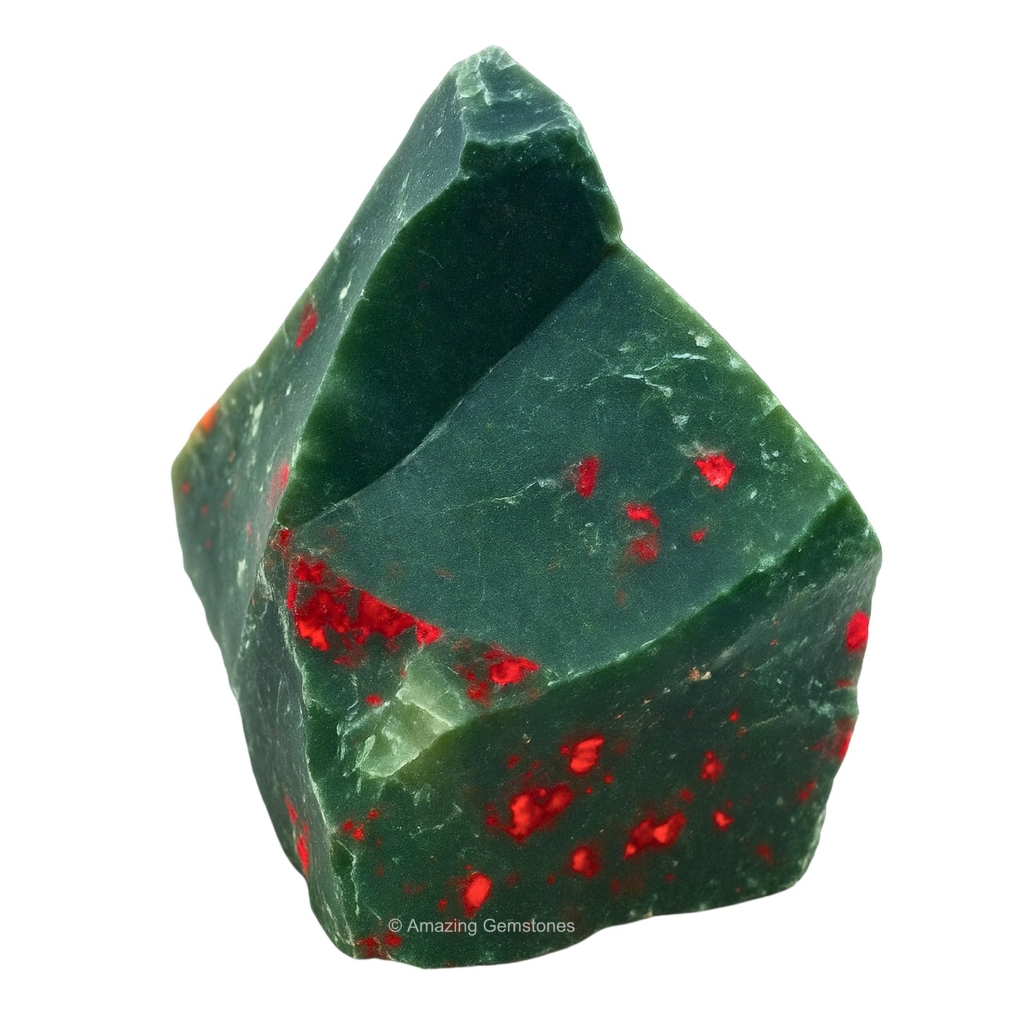 Amazing Gemstone Bloodstone Raw Crystals and Healing Stones, Natural Rocks for Tumbling - DIY Raw Stones and Crystals, 2 Pieces
