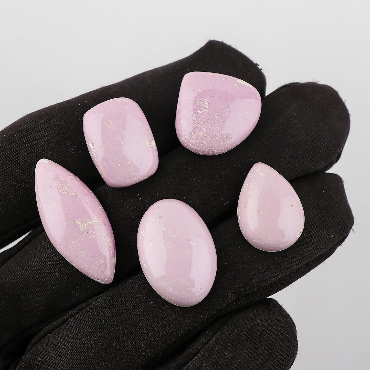 CRYSTALINES 5pcs, Natural Phosphosiderite Gemstone, Wholesale Phosphorite Cabochon, DIY Craft, Jewelry Making, Flat Back Stones Supplies, Healing Crystals, Wire Wrapping, Gem Collection