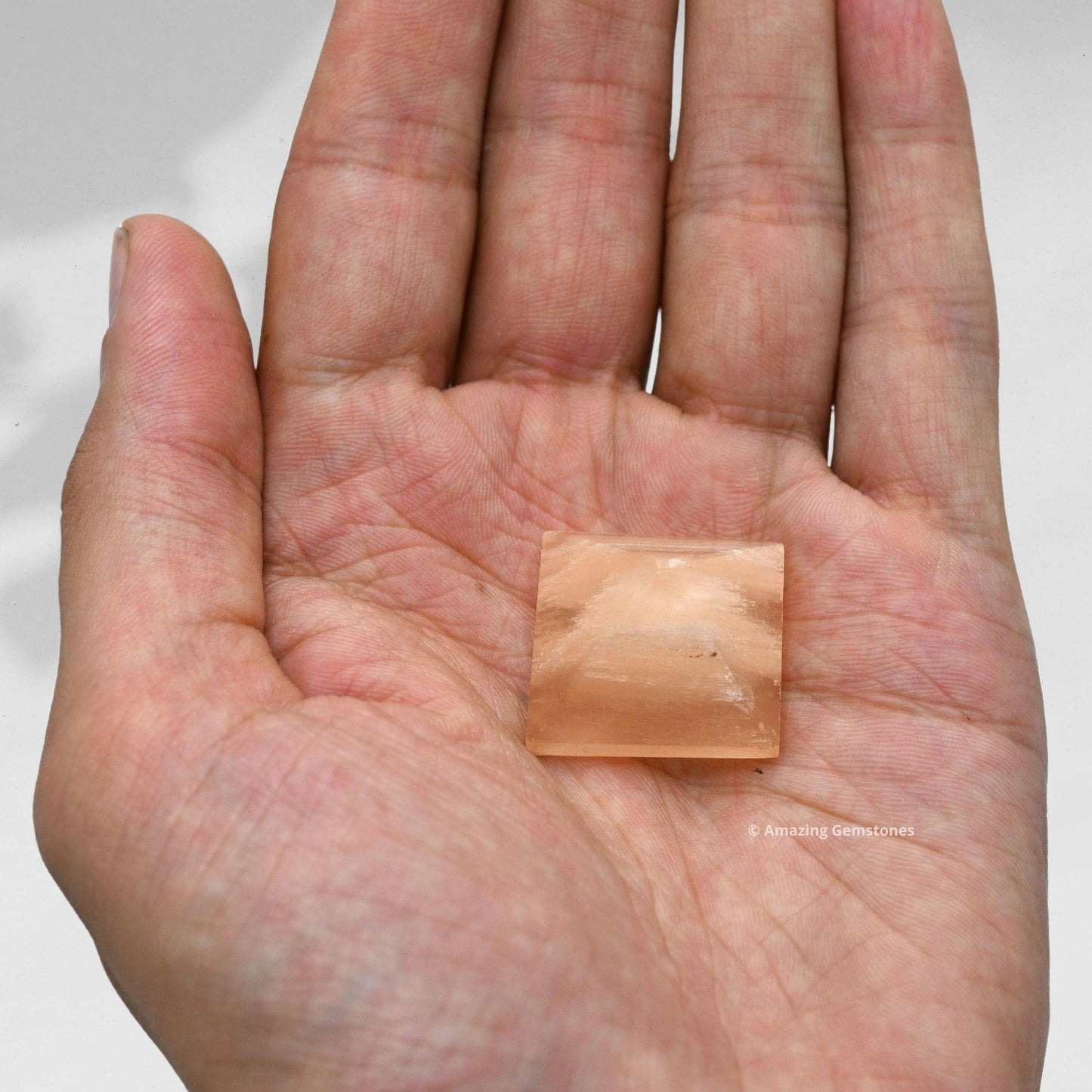 Amazing Gemstone Orange Selenite Pyramid Crystal Healing Stones - 1" Great Pyramid Figurine of Natural Stone Pyramid for Meditation, Reiki, Chakra Balancing and Crystal Pyramids Grid
