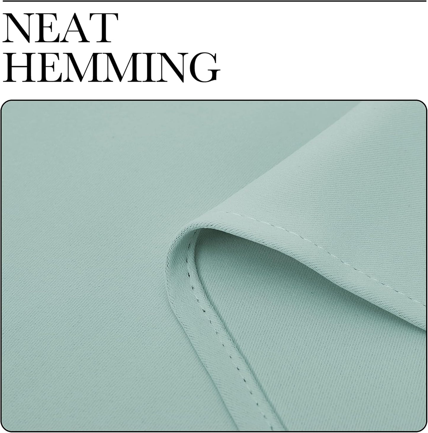 NICETOWN Thermal Insulated Blackout Curtains - Aqua Blue Room Darkening Drapes, Set of 2, 29x40 Inches