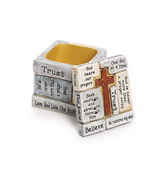 Roman - Giftware Collection, Keepsake Box, 2.25" H, Resin and Stone Mix, Home Decor, Adorable Gift, Durable, Highly Detailed