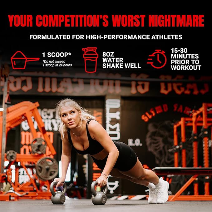 PROSUPPS Mr. Hyde Nightmare Pre Workout Powder with Caffeine & Beta Alanine - Preworkout for Intense Energy, Mental Focus & Performance - Gym & Fitness Supplements (Jawbreaker, 45 Servings)