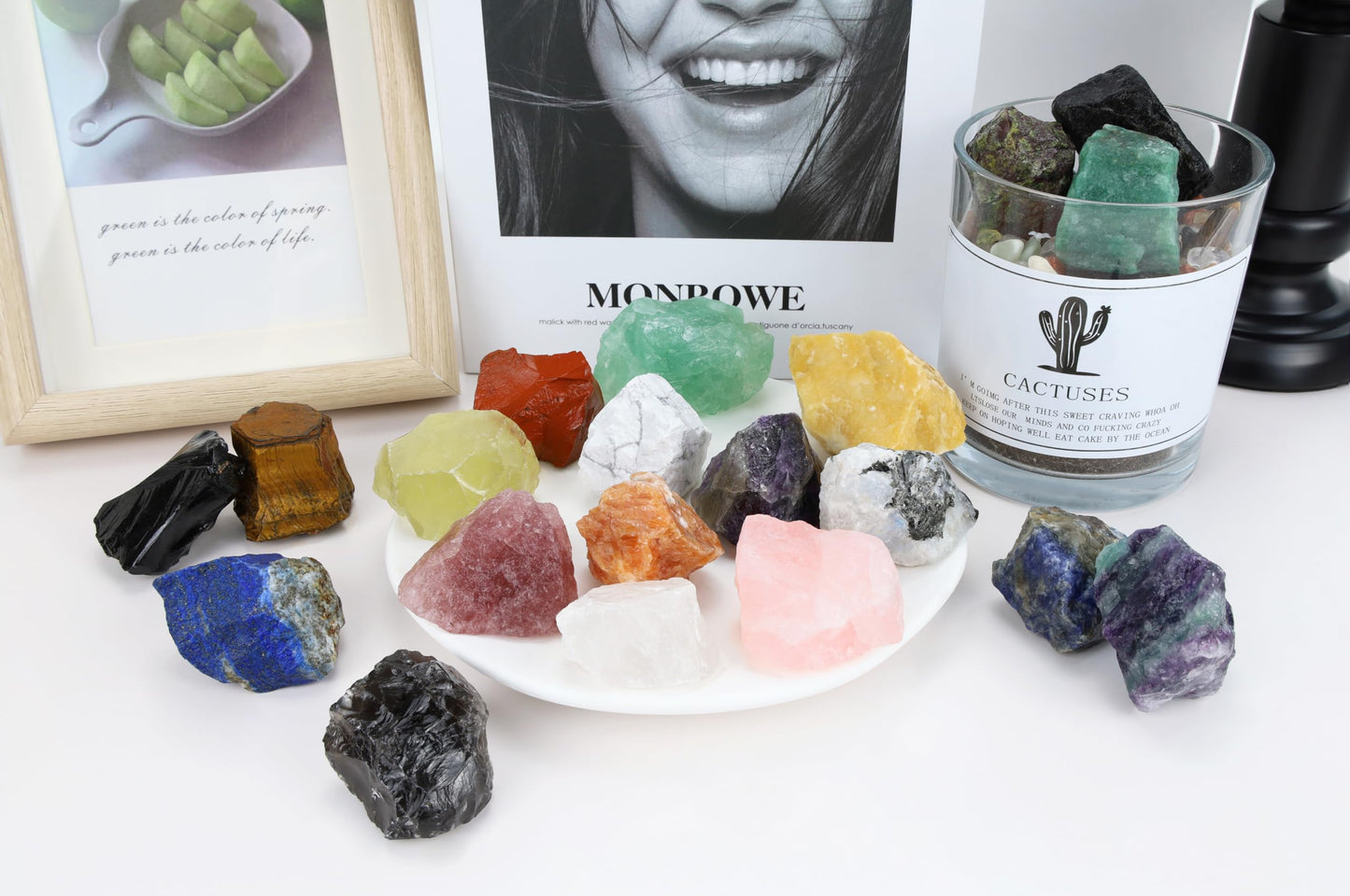 XIANNVXI Blue Solidate 1.8-2.2" Large Raw Crystals and Healing Stones Natural Rough Crystal Rocks for Decor Gifts Tumbling Cabbing Polishing Fountain Rocks 1PCS