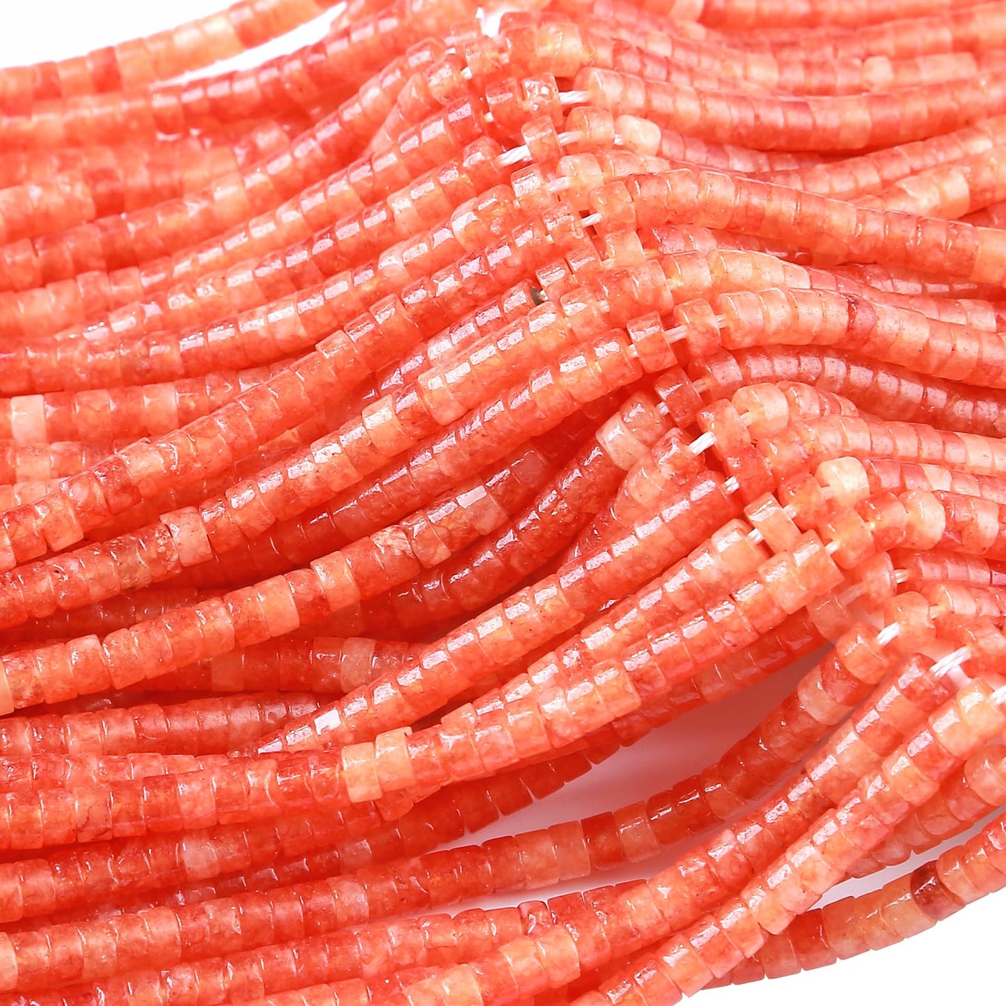 2x4MM 150PCS Sunstone Tube Cylinder Rondelle Abacus Disk Spacer Loose Beads for Jewelry Making