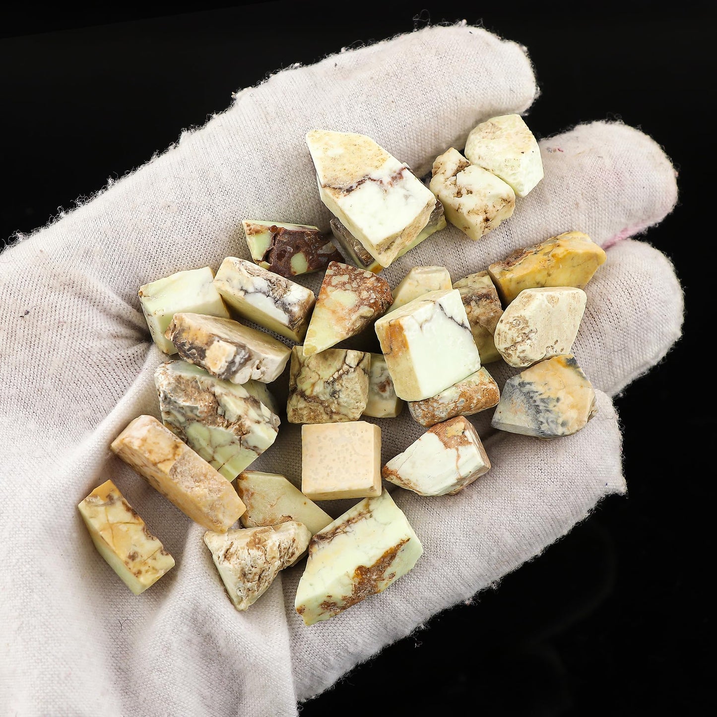ColouredRocks Lemon Chrysoprase (200cts) (25-27pcs) (10-20mm) Natural Raw Crystals, Loose Gemstone, Wholesale Rough, Jewelry Making Supply, Chakra Healing Stones, DIY Craft, Gem Collection