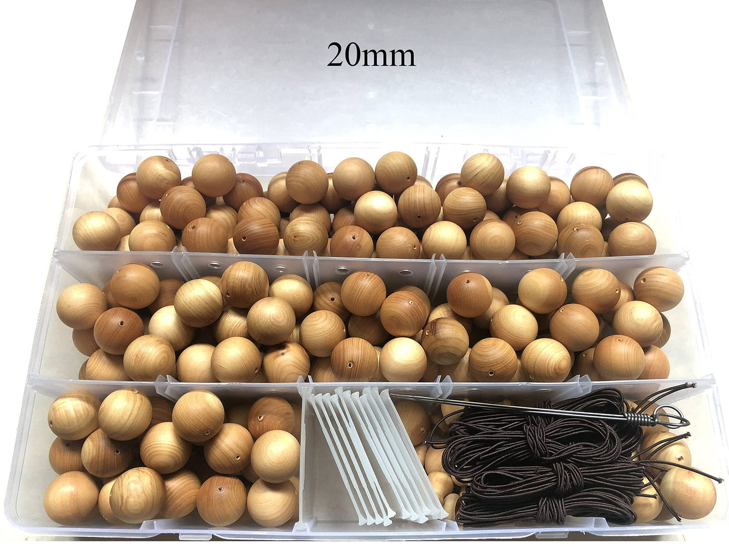 CarpenterC 500pcs 8mm Gorgeous Natural Round Polished Rosewood Loose Beads for Jewelry Making DIY Handmade Crafts