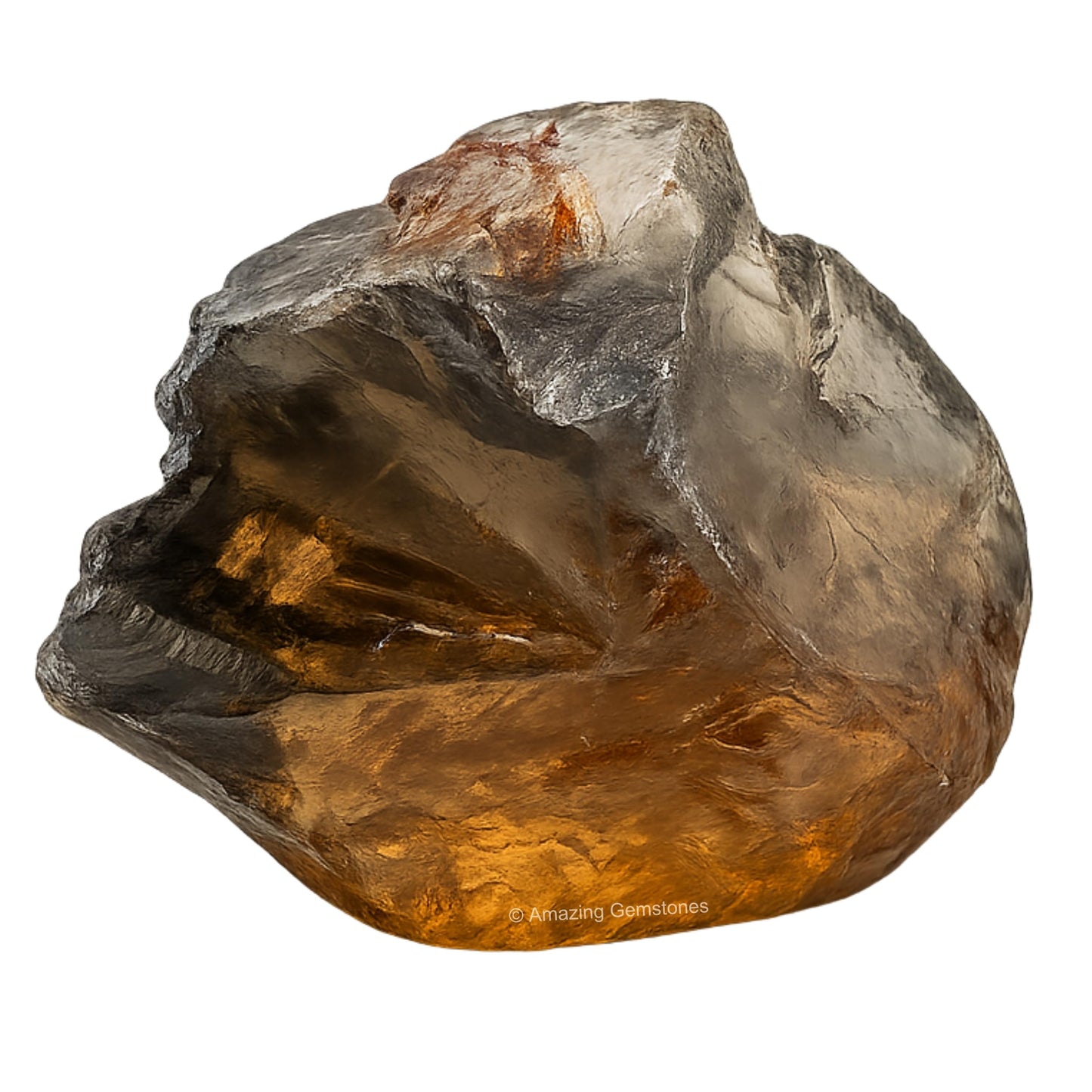Amazing Gemstone 2 Pieces Smoky Quartz Raw Crystals and Healing Stones, Natural Rocks for Tumbling and DIY Raw Stones and Crystals