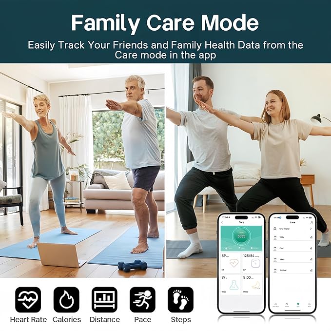 Smart Rings for Women Men,Fitness Tracker Ring,Heart Rate,Blood Oxygen,Blood Pressure,Step Tracker,Sleep Monitoring,No Subscription Fee,IP68 Waterproof Smart Ring for iphone&Android(Black 12)