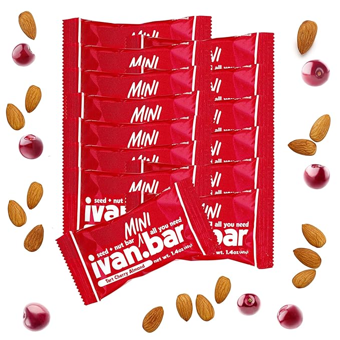 Protein Packed Energy Snack Bar | Provides Healthy Energy | Vegan, All Natural Ingredients | Soy, Dairy & Gluten Free (1.4 Ounce (Pack of 15 Bars), Tart Cherry)