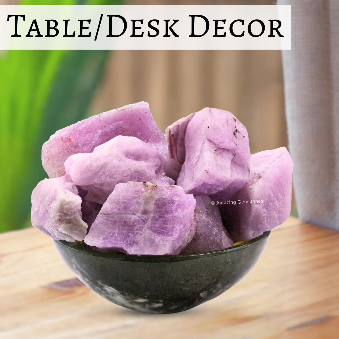 Amazing Gemstone 2 Pieces Kunzite Raw Crystals and Healing Stones, Natural Rocks for Tumbling and DIY Raw Stones and Crystals