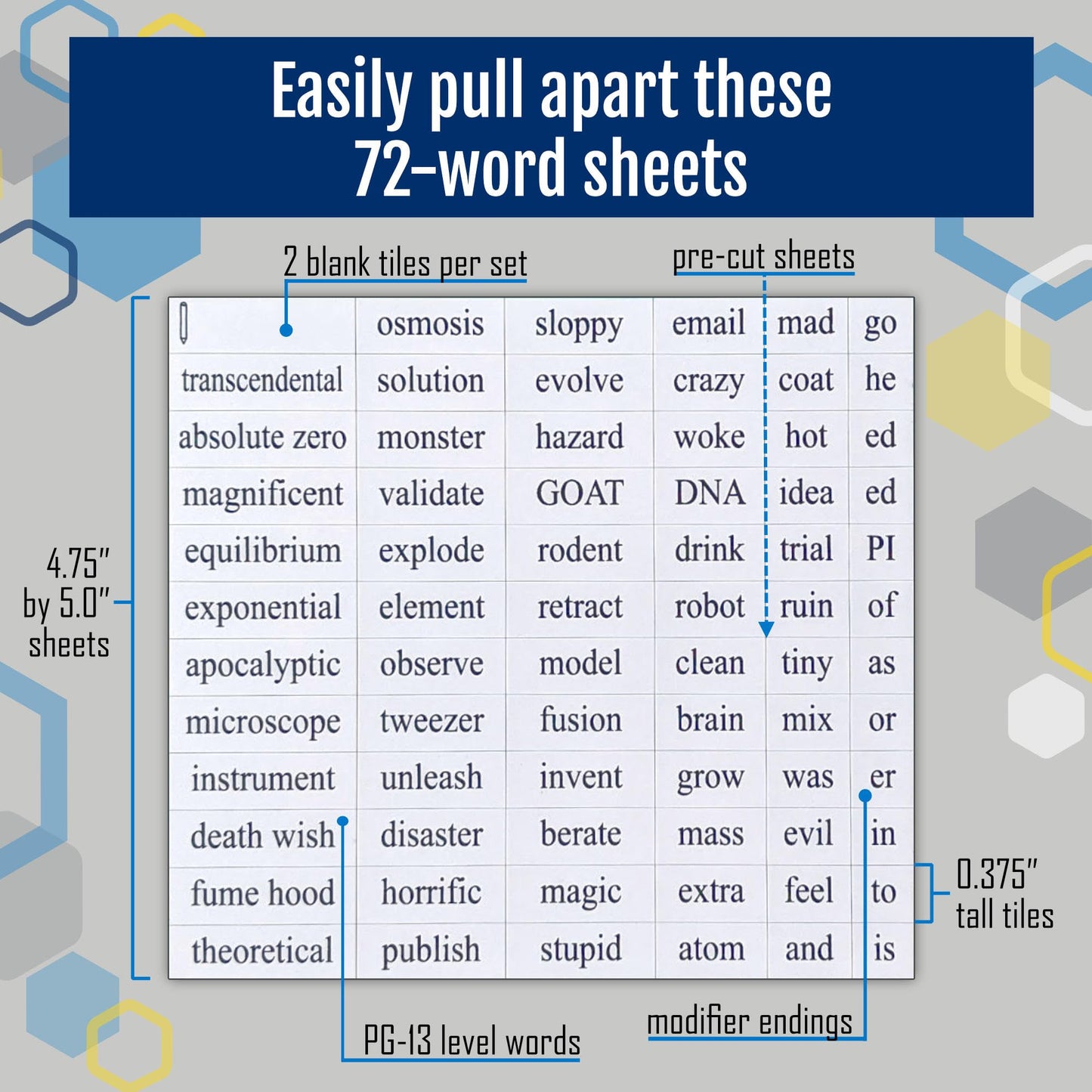 Physics Word Magnets Kit - Funny Nerdy Poetry Set for College to PhD & Professional Physicists - Ideal Cool Geek Gifts for Office Refrigerator-Magnetic White Board - Perfect for STEM Students & Adults