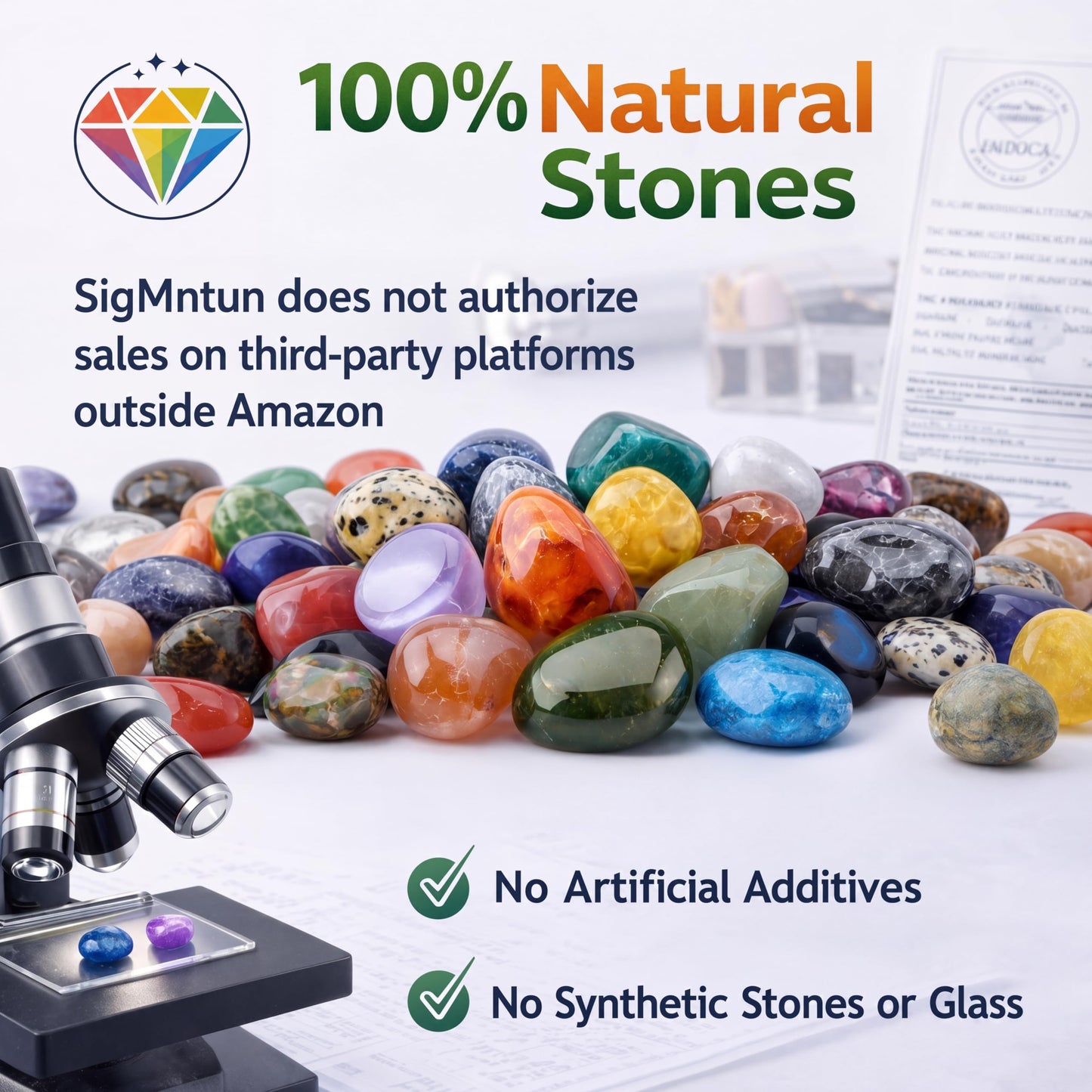 SigMntun Unakite Healing Crystal Stone Set - 24 Pieces, 0.6" Natural & Polished Stones for Healing, Meditation, Reiki, Chakra, Crafting & Decoration