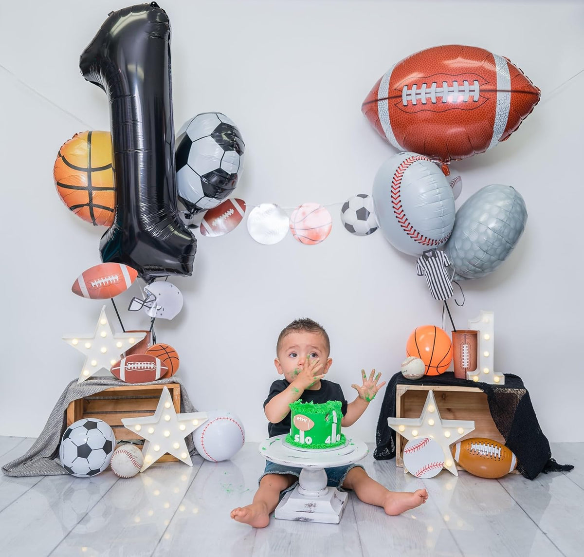 Black Number 6 Balloon - 40 Inch Giant Foil Balloon for 6th Birthday Party Decorations
