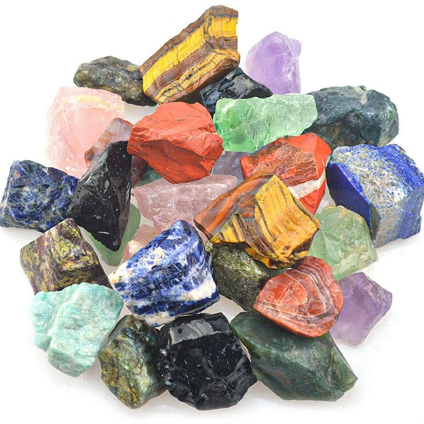 Purple Lilac Mica Raw Crystals Healing Crystals Natural Rough Stones 1.2-2" for Tumbling, Fountain Rocks, Yoga, Meditation, Polishin, Gift 33