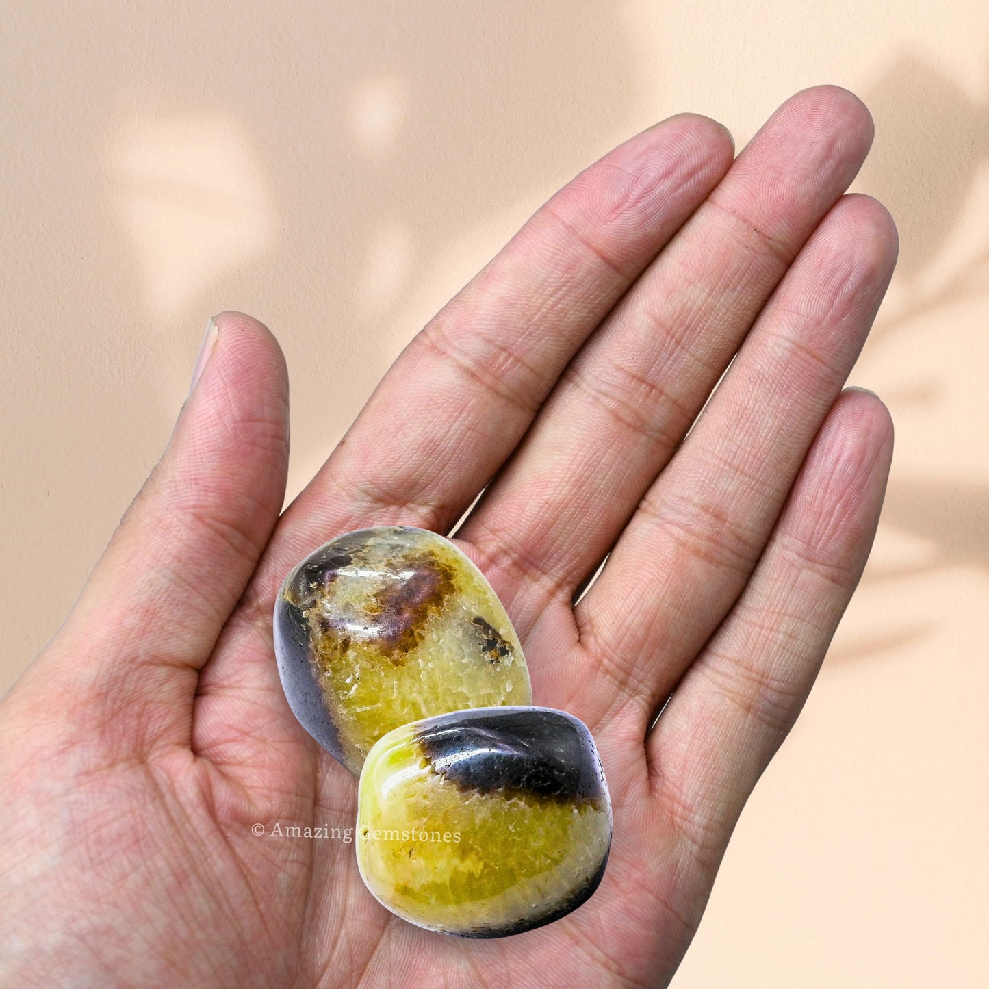 Amazing Gemstone Septarian Crystals and Healing Stones Tumbled - 1 oz Septarian Stone Gem Stones, Natural Healing Stones for Energy Balance, Stress Relief - Premium Polished Gems Rocks for Meditation